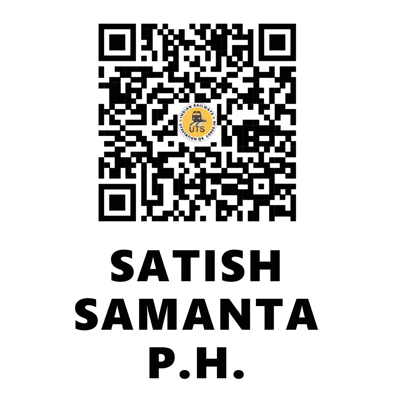UTS QR Code for SATISH SAMANTA P.H. - SSPH (SE - WEST BENGAL)